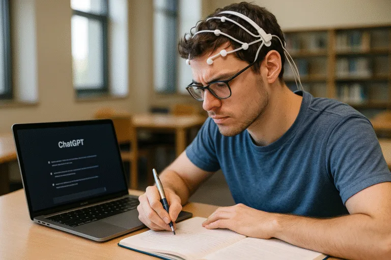 Estudiantes que usan IA escriben peor y recuerdan menos