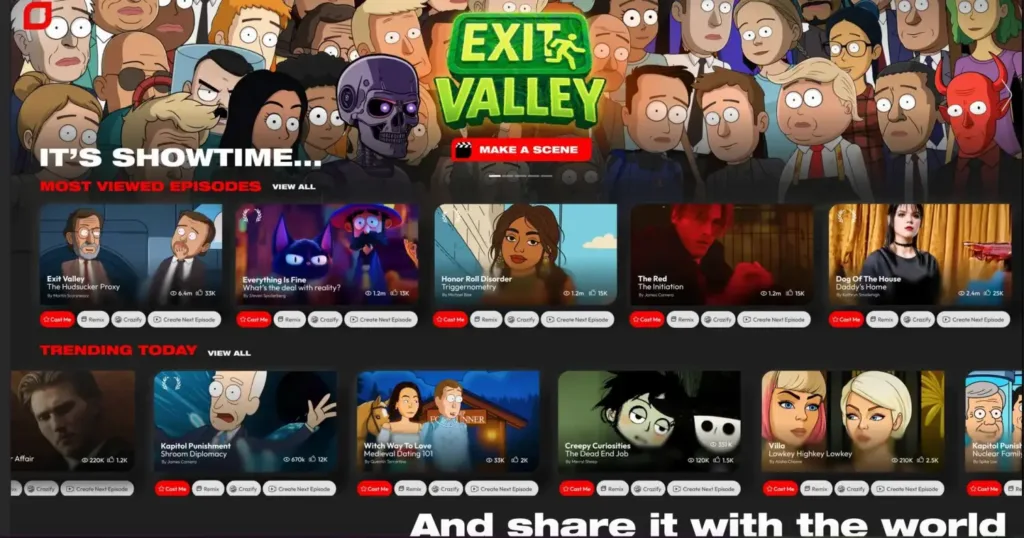 La compañía Fable lanza Showrunner, una plataforma que permite a cualquier usuario generar escenas y episodios enteros de series animadas con inteligencia artificial. La idea ha captado el interés del fondo Alexa de Amazon, que ya ha invertido en este “Netflix de la IA”, con un modelo centrado en la interactividad, la personalización y el juego narrativo.