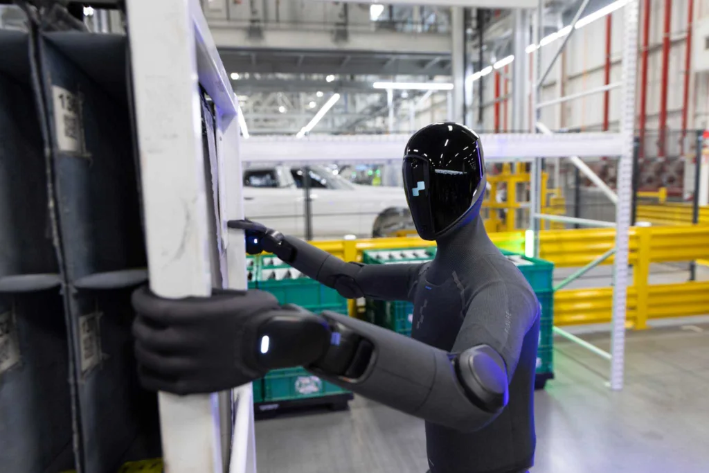 Robot humanoide Figure 03 en la fábrica de BMW en Spartanburg