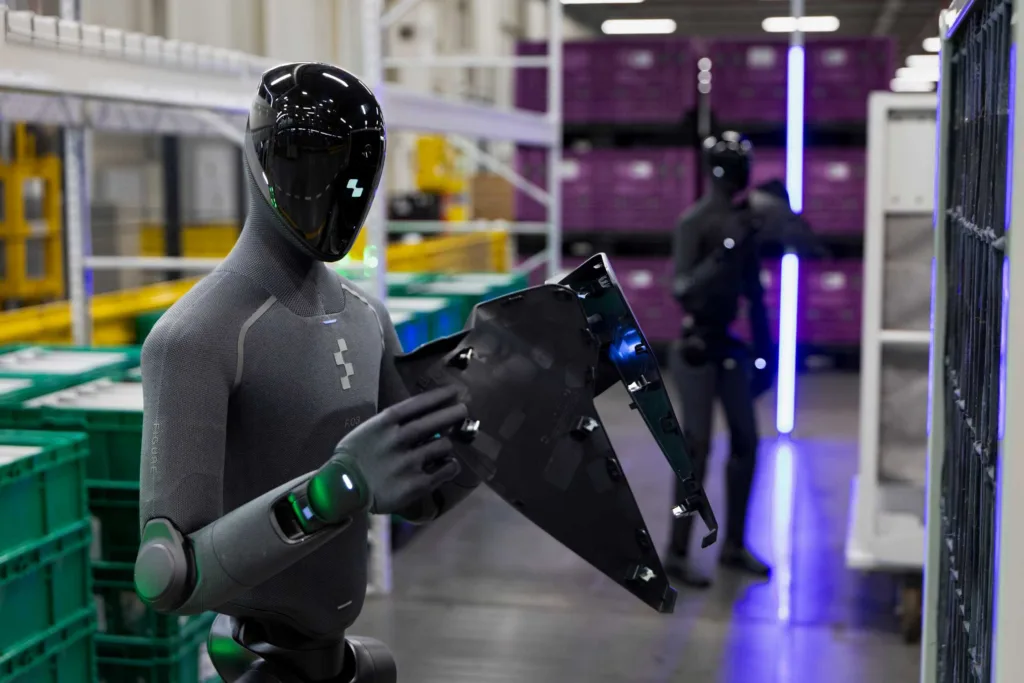 Robot humanoide Figure 03 en la fábrica de BMW en Spartanburg